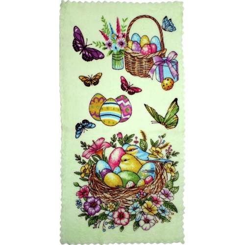 Рушник кухонний з мікрофібри 25х50см лаванда (32217) 4 вида №002-306 (20)