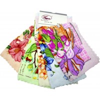 Набір кухонних серветок із мікрофібри 30x30см квіти 5шт (28574) №002-213(4)