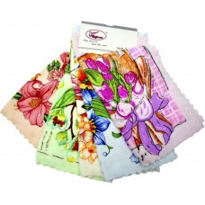 Набір кухонних серветок із мікрофібри 30x30см квіти 5шт (28574) №002-213(4)