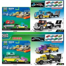 Трейлер інер-ий 20,5см,машинка 7см,в кор-ці,2види,39х21х7см,4 види. №6701-02(72)