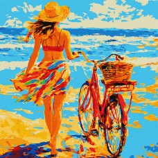 Картини по номерах акрил. "Зустрічай літо" 40х40см №KHO8543/Ідейка/