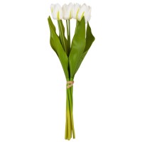 Букет тюльпанів "Барви" 7 бутонів,білий 40см №9129-021