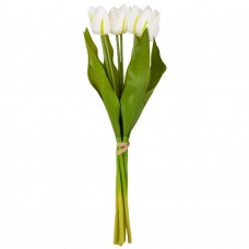 Букет тюльпанів "Барви" 7 бутонів,білий 40см №9129-021