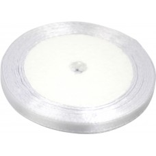 Стрічка атлас 0,6см/23м (біла) №001(10)