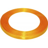 Стрічка атлас 0,6см/23м (помаранчева) №017(10)
