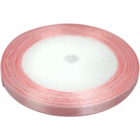 Стрічка атлас 0,6см/23м (світло-рожева) №019(10)