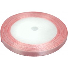 Стрічка атлас 0,6см/23м (світло-рожева) №019(10)