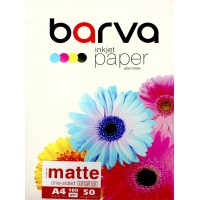 Фотопапір "Barva" А4, 230г/м2, 50арк. (IP-BAR-A230-022) односторонній, матовий(50)