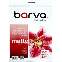 Фотопапір "Barva" А4, 220г/м2, 60арк. Everyday matted double-sided (IP-BE220-176) (60)