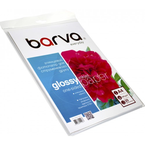 Фотопапір "Everyday Barva" А4 230г/м2 20арк. (IP-CE230-210) глянцевий(20)