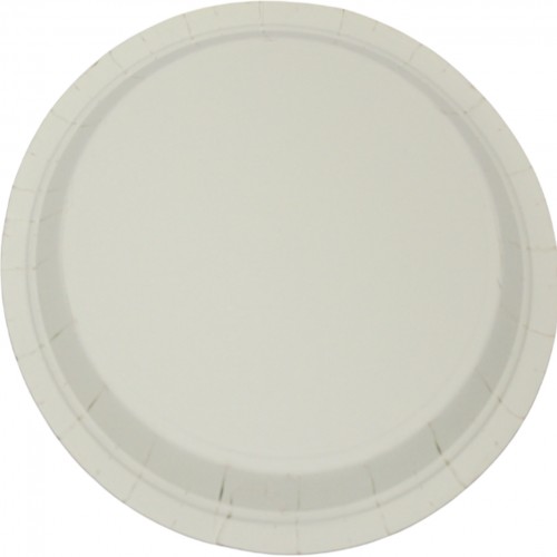 Тарілка паперова, d-230мм,синя Happy birthday срібло(10)