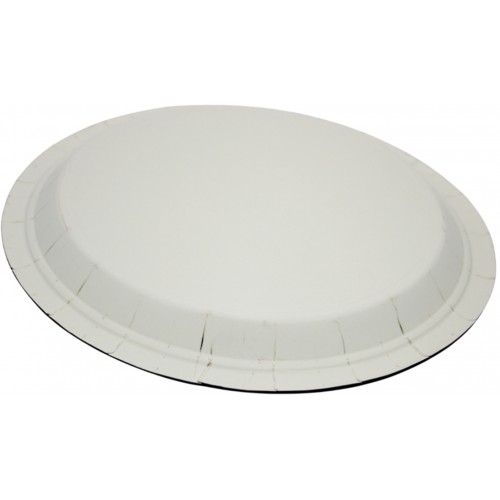 Тарілка паперова, d-230мм,синя Happy birthday срібло(10)