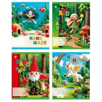 Зошит 12арк. кос.лін. /ТВ/ "Hand made" №ТА63108(25)(600)