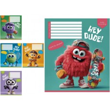 Зошит 12арк. кос. лін. Школярик виб. УФ-лак №012-3668C(30)(300)