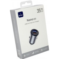 Зарядний пристрій авто Wiwu №Wi-CC30 USB 35W швидка зарядка black/Breidon/