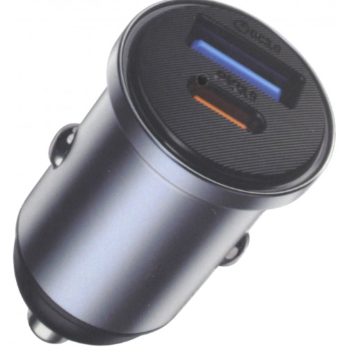 Зарядний пристрій авто Wiwu №Wi-CC30 USB 35W швидка зарядка black/Breidon/