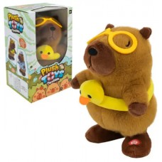 М'яка ігр. інтерактивна "Капібара" ходить,співає,повтор голосу з качечкою №C1143(24)
