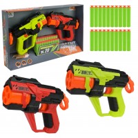 Набір бластерів (2шт), 20 поролон. снарядів,в кор-ці,41,7х6,5х21,5см №9956-2(18)(36) КІ