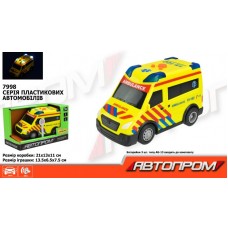 Машина "Автопром" на бат-ці,звук.світ.,в кор-ці 18х10,5х8,5см №7998(48) КІ