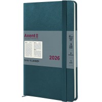Щоден. А5 "Axent" дат2026 Partner Strong малахітовий №8819-26-31(12)