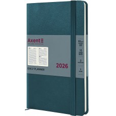 Щоден. А5 "Axent" дат2026 Partner Strong малахітовий №8819-26-31(12)