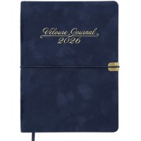 Щоден. А5 "Buromax" дат2026 Velour синій №BM.2134-02(20)