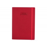 Ежедневник датированный 2026 Optima Cross А5 красный мягкая обложка O25235-03