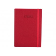 Ежедневник датированный 2026 Optima Cross А5 красный мягкая обложка O25235-03
