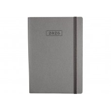 Ежедневник датированный 2026 Optima Cross А5 серебристый мягкая обложка O25235-16