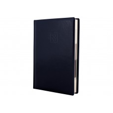 Ежедневник А5 Optima датированный 2025 Polish темно-синий O25216-24