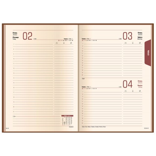 Ежедневник А5 Optima датированный 2025 Polish темно-синий O25216-24