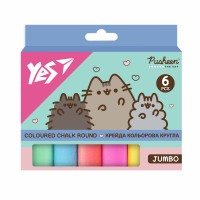 Крейда кольор. "Yes" №400559 6шт Jumbo Pusheen