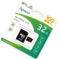 Карта пам`яті 32Gb Micro-SDXC (UHS-1) Apacer class 10 V10 A1 R100MB/s (adapter SD) №0881