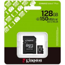 Карта пам`яті 128Gb Micro-SDXC(UHS-1) Kingston Canvas Select Plus Gen3 R-150MB/s class10