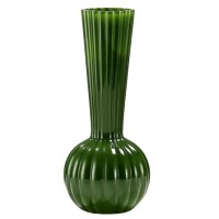 Ваза скло "Viva Elegance" h-26см зелена №A060345