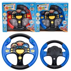 Руль на батарейке, музыкальный, звук, правила светофора, в коробке 22х20х4см, 2 вида (48) 7737UK