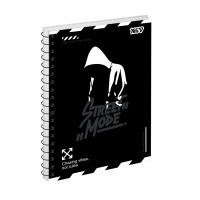 Блокнот пруж. А5 80арк. кліт. карт. обкл. ВД-лак Street mode №152314/Yes/