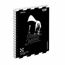 Блокнот пруж. А5 80арк. кліт. карт. обкл. ВД-лак Street mode №152314/Yes/