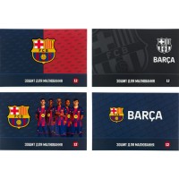 Зошит для малюв. на скобі 12/100 А4 "FC Barcelona" гібр. лак+УФ №BC26-241/Kite/(20)(200)