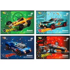 Зошит для малюв. на скобі 12/100 А4 "Hot Wheels" гібр. лак+УФ №HW26-241/Kite/(20)(200)