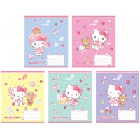 Зошит 12арк. лін. "Kite" УФ лак + глітер Hello Kitty MIX №HW26-234(20)(560)