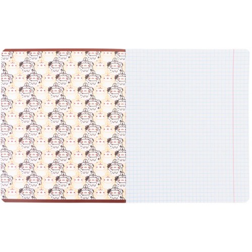 Зошит 18арк. кліт. "Kite" софт тач + УФ лак Molang №ML26-236(20)(400)