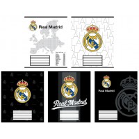 Зошит 18арк. кліт. "Kite" софт тач + УФ лак FC Real Madrid №RL26-236(20)(400)