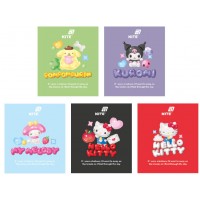 Зошит 24арк. кліт. "Kite" фольга + УФ лак об'ємний Hello Kitty Mix №HK26-238-2(20)(320)