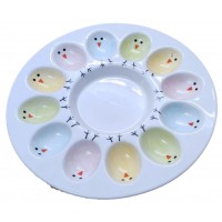 Підставка для яєць керам. "Led Easter chicken" 12 секцій, 26,5см №F020003
