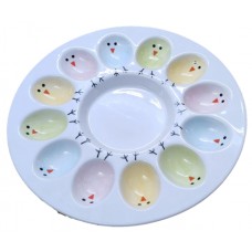 Підставка для яєць керам. "Led Easter chicken" 12 секцій, 26,5см №F020003