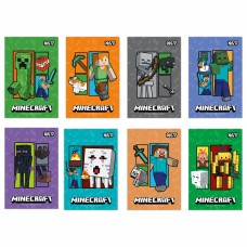 Блокнот А7 48арк. кліт. Minecraft,клей мікс №152567/Yes/(40)