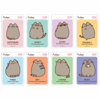 Блокнот А7 48арк. кліт. Pusheen,клей мікс №152570/Yes/(40)