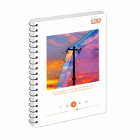 Блокнот пруж. А5 80арк. кліт. карт. обкл. ВД-лак Dream light №152443/Yes/