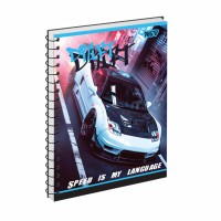 Блокнот пруж. А5 80арк. кліт. карт. обкл. ВД-лак Drift №152442/Yes/